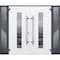 Vdomdoors Steel Double Doors Deux 5755 Gray Graphite 2 Sidelight Exterior Windows Stainless Inserts Single Mo DEUX5755DEXD-GRE-RH-W14+72+14 x H80 - alternate 5