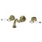 Kingston Brass Double-Handle Wall Mount Bathroom Faucet, Antique Brass KS3123BPL - alternate 1