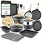 Nutrichef 22‑Piece Non‑Stick Ceramic Pots and Pans Set NCCW22BLK - alternate 1