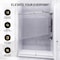 Anzzi 48in Reversible Frameless Sliding Deco-Glass Shower Door w/ Soft-Close System Brushed Nickel Finish SD-AZ20-01BN - alternate 8