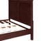 Homeroots Espresso Inlaid Panels Solid Wood King Bed Frame 523667 - alternate 5
