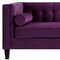 Homeroots 83" Purple Velvet Wood Sofa With Toss Pillows 543954 - alternate 6