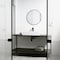 Vigo Montauk Modern White Matte Stone 23 in. L x 15 in. W x 5 in. H Rectangular Vessel Bathroom Sink VG04026 - alternate 5