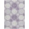 Homeroots 3' X 5' Purple And Ivory Geometric Washable Indoor Outdoor Area Rug 593624 - alternate 7