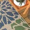 Jonathan Y Zinnia Modern Floral Textured Weave Navy/Green 2 ft. x 14 ft. Indoor/Outdoor Runner Rug SMB110B-214 - alternate 5