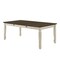 Homeroots 78" Oak and Cream Wood Dining Table 631280 - alternate 7