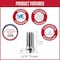 Coyote Wheel Accessories LUG NUTS, Carbon Steel, 1.90 in, Spline Drive 331167 - alternate 6