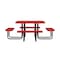 Leisure Craft Square Portable Picnic Table, Red, 46 in L T46SQP-RED - alternate 4