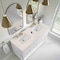 James Martin Vanities Breckenridge 60" Dbl Vanity, Bright White, w/3 CM Siberian Silestone Top w/FreePower Wireless Charger 330-V60D-BW-FSFR - alternate 5