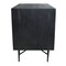 Homeroots 28" Distressed Black Two Drawer Solid Wood Nightstand 569605 - alternate 4
