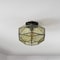 Jonathan Y Evelyn 12.5 in. 1-Light Vintage Farmhouse Iron/Glass LED Flush Mount, Oil Rubbed Bronze JYL9924A - alternate 7