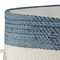 Homeroots 21" Blue Tan And White Striped Fabric Basket 704908 - alternate 5