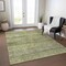 Homeroots 5' X 8' Artichoke Green Brown And Gray Striped Washable Indoor Outdoor Area Rug 605760 - alternate 7