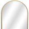Homeroots 34" Gold Metal Beaded Arch Accent Mirror 632512 - alternate 5