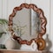 Bali & Pari Bahati Round Wall Mirror with Sculpted Wavy Frame 270-14653-ZORO - alternate 3