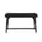 Homeroots 52" Black Solid Manufactured Wood Writing Desk with Three Drawers 524097 - alternate 7