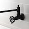 Kingston Brass Wall Mount Pot Filler Faucet, Matte Black KS3100RX - alternate 4