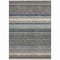 Homeroots 10' X 14' Taupe Beige And Pewter Striped Washable Indoor Outdoor Area Rug 614850 - alternate 7