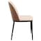 Leisuremod Tule Fabric Dining Side Chair with Powder-Coated Steel Frame, Walnut/Light Brown TCWN18LBR - alternate 6