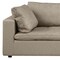 Homeroots 122" Beige Top Grain Leather Reclining Solid Wood Sofa 720405 - alternate 5