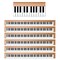 Hygloss Products Piano Border, 12 Strips/36 Feet Per Pack, 6PK 33672 - alternate 1