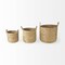 Homeroots Set of Three Brown Wicker Basket, 3PK 392168 - alternate 3
