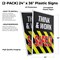 Signmission Think & Work Safely, Plastic Signs Only 24 Inch x 36 Inch, Corrugated Plastic, 2PK CSB-2436-2PACK-Think & Work Safely - alternate 2