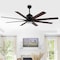 Jonathan Y Octo 66" 1-Light Contemporary Industrial Iron/Plastic Mobile-App/Remote-Controlled 6-Speed Ceiling F JYL9713B - alternate 13
