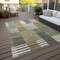 Homeroots 10' X 14' Brown Gold And Taupe Striped Washable Indoor Outdoor Area Rug 581688 - alternate 6