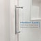 Fab Glass And Mirror Murano Economy 56-60in W x 72in H Frameless Sliding Shower Door, Bathroom Glass Door 5/16 SHSS8M60X72CH - alternate 7
