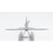 Homeroots 7" Nickel Metal Hand Painted Model Airplane Tabletop Sculpture 364200 - alternate 5