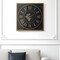 Homeroots 35" Black And Gold Glass And Metal Exposed Gear Square Wall Clock 485978 - alternate 5