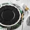 Smarty Had A Party Black Round Lotus Plastic Dinnerware Value Set, 240PK 8850-BKVP-CASE - alternate 9