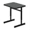 Correll HPL Student Desk, 20 in D X 27 in W X Particleboard, Montana Granite W/ Black Band CSA2027-55 - alternate 1