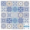 Homeroots 6" x 6" Blue and Aqua Pop Mosaic Peel and Stick Removable Tiles 400471 - alternate 5