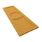 Ekena Millwork True Fit PVC Center Circle Arts & Crafts Fixed Mount Shutters, Turmeric, 12W x 32H, PR TFP001AC12X032TU - alternate 7