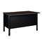 Regency Steel Single Pedestal Teacher's Office Desk, Center Drawer 48inx30in - Neo Walnut Top, Black Base 66348SPCDNWBK - alternate 4