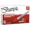 Sharpie Fine Tip Permanent Marker, Fine Bullet Tip, Red, PK12 30002 - alternate 1