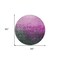 Homeroots 8' Blush And Dark Gray Round Ombre Washable Indoor Outdoor Area Rug 602859 - alternate 6