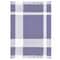 Homeroots 50" X 60" Purple Woven Cotton Checkered Throw Blanket with Fringe 516573 - alternate 1