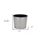Homeroots 7in Silver Recycled Plastic Indoor Outdoor Round Pot Planter 488218 - alternate 3