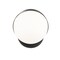 Z-Lite Realm Sphere 1 Light Wall Sconce, Matte Black/Matte Opal, 6.25 In W 7517-1S-MB - alternate 4