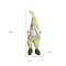 Homeroots 30" Green and White Fabric Christmas Standing Gnome Tabletop Sculpture 493009 - alternate 4