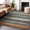 Homeroots 3' X 5' Beige Gold And Brown Striped Washable Indoor Outdoor Area Rug 618250 - alternate 7