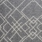 Homeroots Charcoal and Off White Geometric Twin Cotton Coverlet With Fringe 548241 - alternate 8