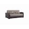Homeroots 74" Brown Chenille Sleeper Sofa And Toss Pillows 607194 - alternate 1