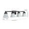 Jonathan Y Staunton 33" 4-Light Farmhouse Cottage Metal LED Vanity Light w/Frosted Glass Shades, Oil Rubbed Bron JYL7525A - alternate 9