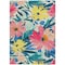 Homeroots 10' X 14' Blush And Pink Floral Washable Indoor Outdoor Area Rug 610978 - alternate 7