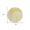 Homeroots 8' Gold Ivory And Yellow Round Geometric Washable Indoor Outdoor Area Rug 582712 - alternate 7
