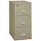 Fireking 3 Drawer, 2 Hr Fire & Impact Rated, Vertical, 31" depth Letter Pewter 3-1943-2PE - alternate 1